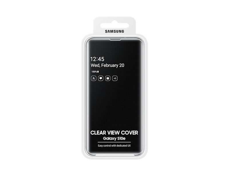 Samsung B0 Clear View Cover Black for Galaxy S10e