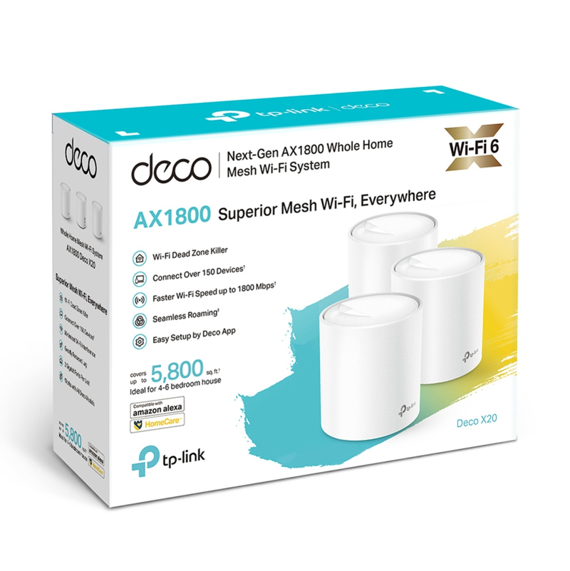 TP-Link AX1800 Whole Home Mesh Wi-Fi 6 System (3 Pack)