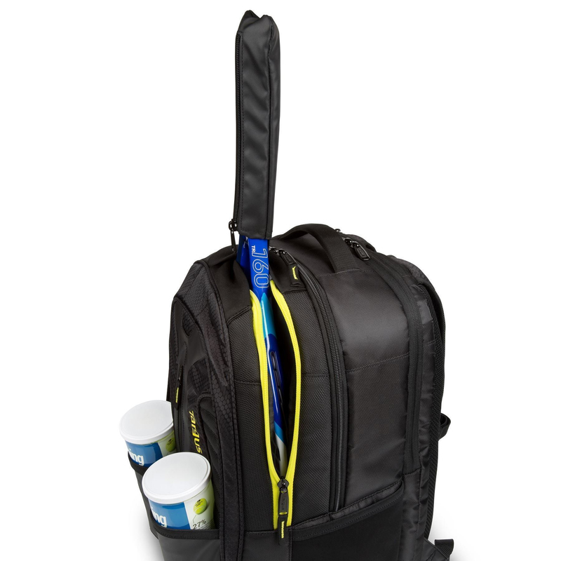 Targus Work & Play Rackets Backpack Black/Yellow Fits Laptop up to 15.6 Inch