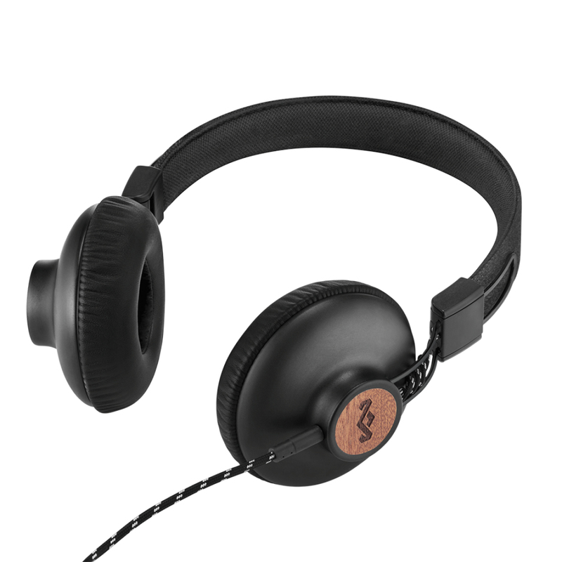 The House of Marley Positive Vibration 2.0 Signature Black On-Ear Headphones
