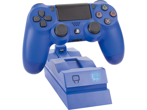 منصة لشحن أذرع ألعاب بلاي ستيشن 4 مزدوجة اللون الأزرق جديدة