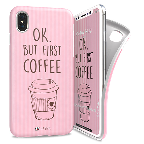 i-Paint Coffee Mug Soft Case for iPhone X